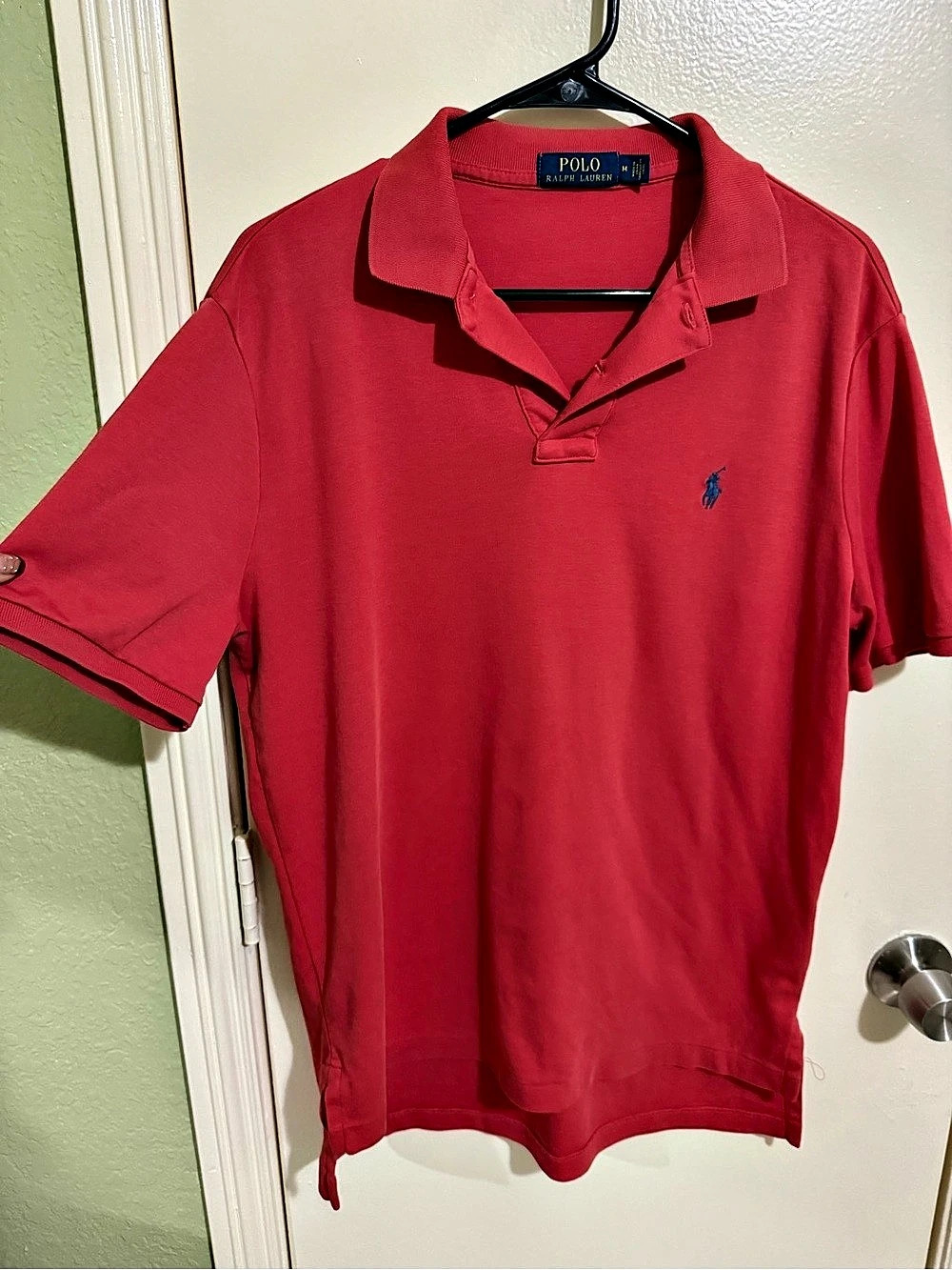 Polo Ralph Lauren Classic Fit Mesh Polo Shirt Men's Red Medium